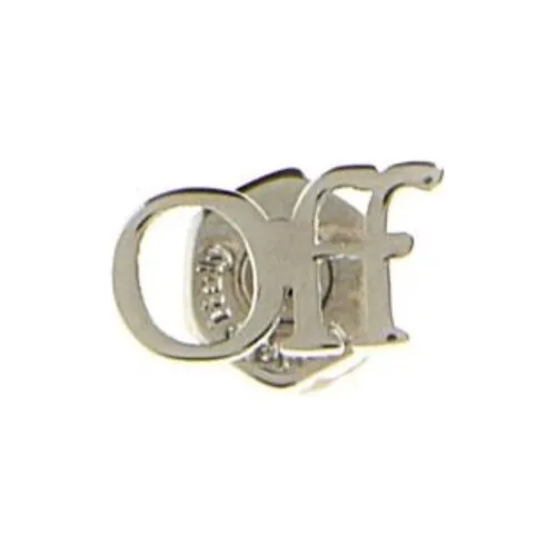Off Белый Серьги из бронзы Унисекс
