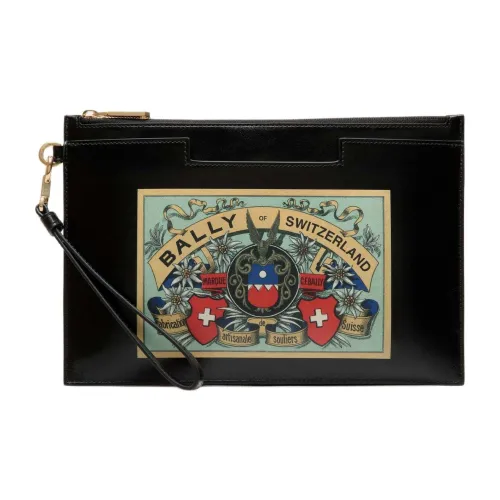 BALLY Телячья кожа Клатч Мужской Черный