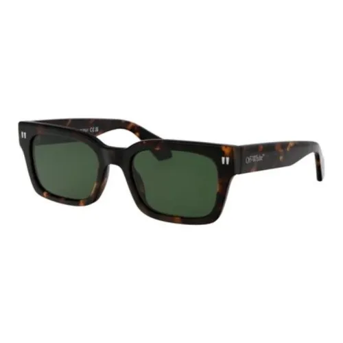 Off Белый Квадратные Солнцезащитные очки Мужские Черепаховый