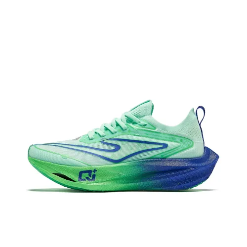 Erke Zhijing 2,0 Амортизация Дышащий И Устойчивый Дизайн Низкий Топ Беговые кроссовки Женские Флуоресцентная Цветовая схема