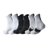 Носки SS01 Crew, 6 пар (2 белых / 2 серых / 2 черных).