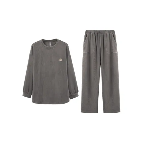 Aannsfam Pajama Комплект Женский Шалфей Весенний Зеленый