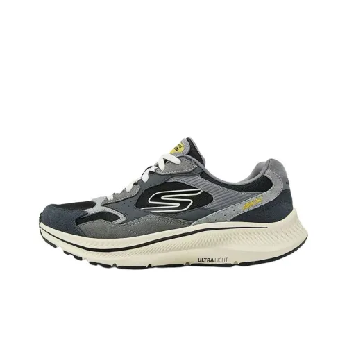 Skechers Go Run Consistent 2,0 Устойчивые к истиранию Низкие Беговые кроссовки Мужские Серый Черный