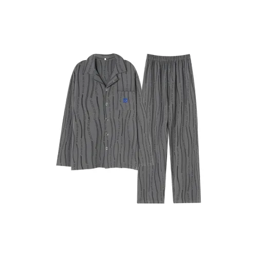 Mulong Family Пижамный комплект Мужской Темно-серый