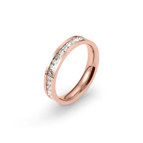 Кольца Floating Joy из титановой стали с цирконием женские