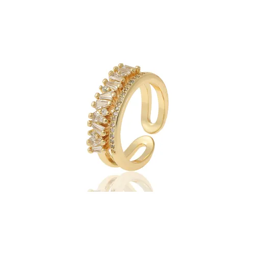 Floating Joy Медные Цирконовые Кольца Женские