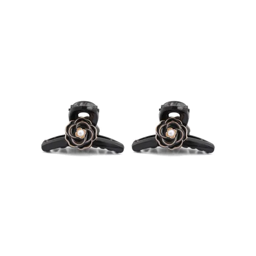 ZANC Акриловые заколки для волос Женские Черный Белый