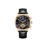 9302-Черный с розовым золотом циферблат