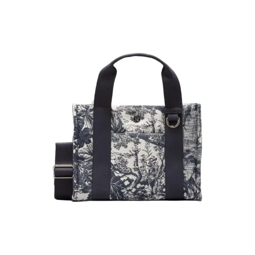 lululemon Boxy Переработанный Нейлон Тоут Сумка Сумка для покупок Сумка Мини Женская Морской Синий и Обсидиан