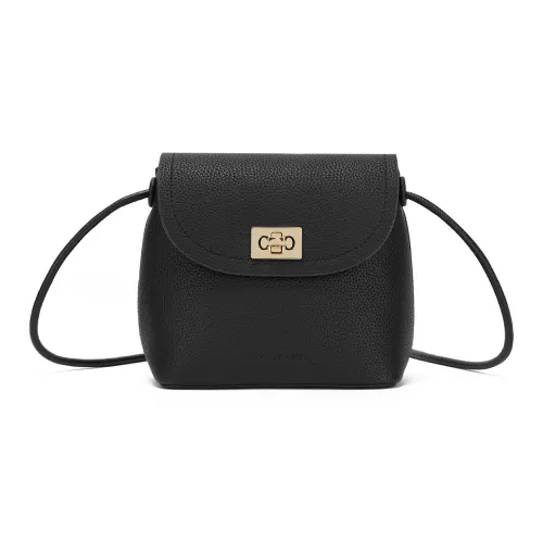 CORALDAISY Сумка через плечо из синтетической кожи женская черная слоновая серый