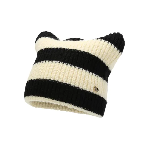 NOMK Акриловые шапки-бини женские черный бежевый