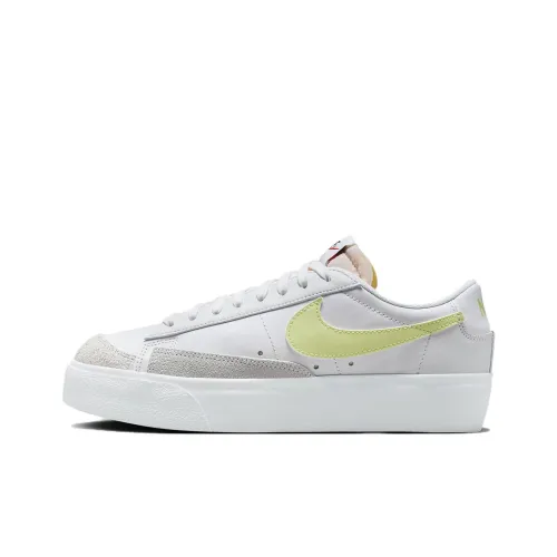 Nike Blazer Slip-resistant Abrasion-resistant Low Top Скейтборд Кроссовки Женские Белые