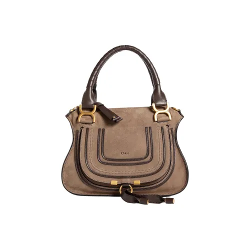 Chloe Marcie Телячья кожа Сумка через плечо Сумка Женская Темно-коричневая