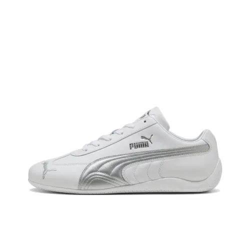 PUMA Speedcat Collection Устойчивый к истиранию Низкий Топ Повседневная обувь Унисекс Белый