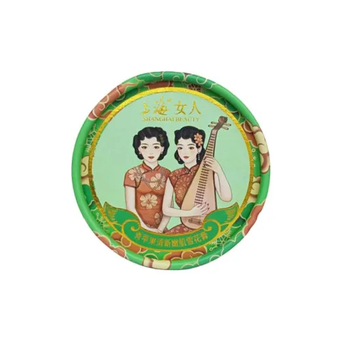 SHANGHAIMEIZHUANGGEHU Зеленое яблоко Свежий Мягкий Кожа Снежинка Бальзам Увлажняющий 80г