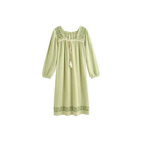 XUANZHITING Ночная сорочка Женская Зеленая