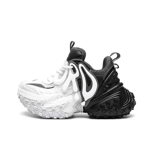 ORD Low-Top Crepe Sneakers Черный Белый Градиент Унисекс