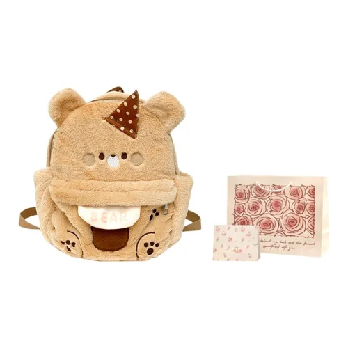 Rainbow Girl Плюшевый Рюкзак Стандартный Женский Хаки Черный Серый