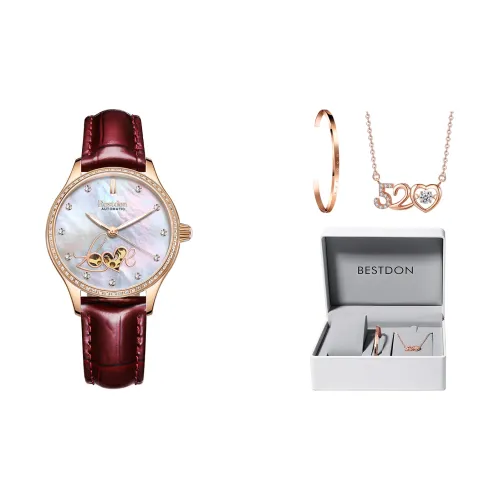 Bestdon Автоматический Механический Механизм Часы Женские Жемчужная Раковина Циферблат