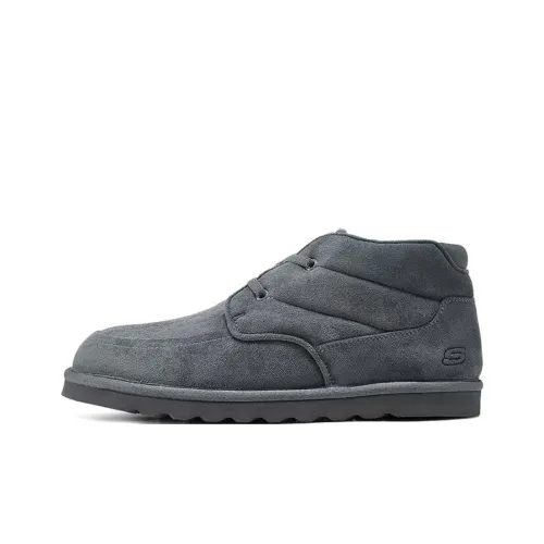 SKECHERS MENS USA MID Топ Кэжуал Мужской Угольный Серый