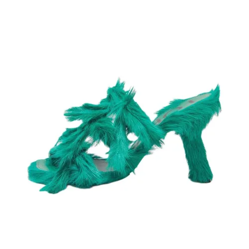 LOEWE Лепесток Слипоны Женские Зеленый