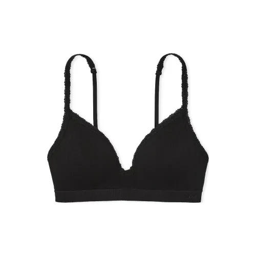 Victoria's Secret Розовый Bralettes Бюстгальтер Tops Бесшовный Push Up Беспроводной PB Бюстгальтер Женский Чисто Черный