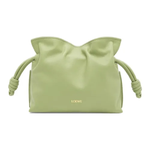 LOEWE Flamenco Nappa Коровья кожа Одно плечо Через плечо Клатч Мини Женские Свет Груша