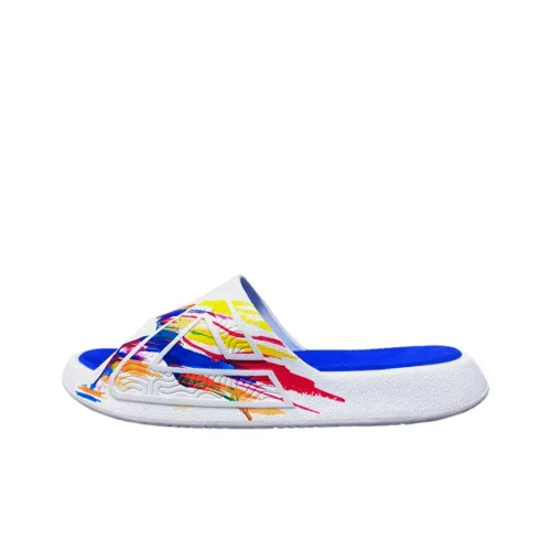 PEAK Basketball Culture Series Нижние слипоны Устойчивые к истиранию Мужские Белый Синий