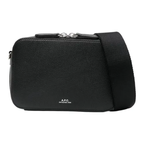 A.P.C Телячья кожа Сумка через плечо Женская Черная