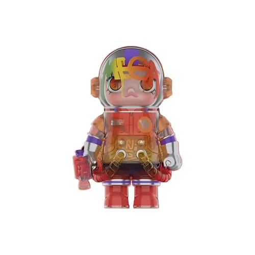 POP MART Коллаборация Edition x Solestage 400% MOLLY Mega Space Astronaut Лос-Анджелес Сияние заката Фигурки