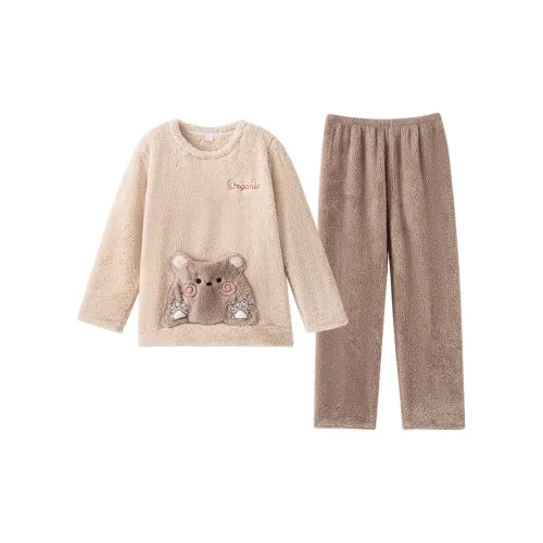 Huggy Kissy Пижамный комплект женский абрикосовый