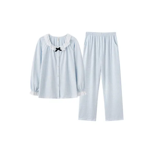 Princess Mark Pajama Комплект Женский Кремовый Синий