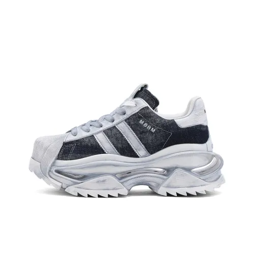 M88M противоскользящие амортизаторы низкий топ повседневный унисекс черный серебряный