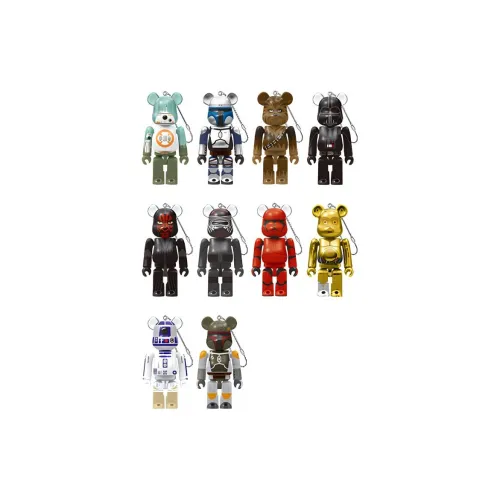 BE@RBRICK Movie Animation Звезда WARSTM Звездные Войны SAGA Sega 10 пар Одежда Sets Прозрачный слепой бокс на карточке 100%