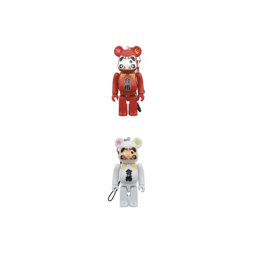BE@RBRICK Dharma Collection Qualified Wish Red White Matte Edition Transparent Blind Box Card 100%