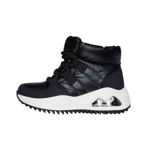 Skechers Uno Peaks Термический Устойчивый к Износу Короткий MID Ботинки для Снегоступов Женские Черные