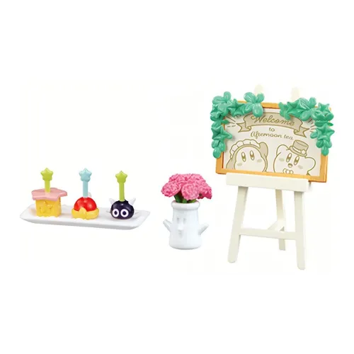 RE MENT Star Kirby Сад Afternoon Tea Играть Food Один Mystery Коробка Целая коробка 8 шт