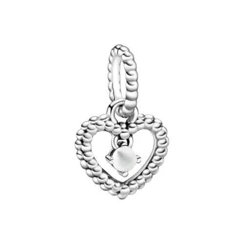 Pandora Серебряный Man MADE Кристальный Шармы Подвески Женские Серебряный