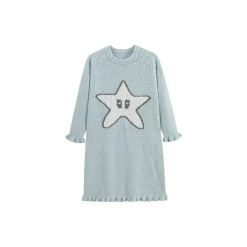 WANANNI Ночная сорочка Женская Озерный зеленый