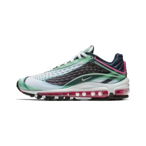Nike Air Max DELUXE Устойчивый к истиранию Низкий Топ Детские Беговые Кроссовки Зеленый Черный Белый Подростки