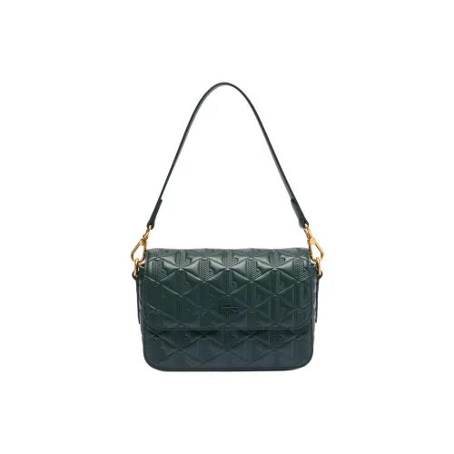 LACOSTE Коровья кожа Портативная Сумка через плечо Сумка на плечо Женская Зеленая