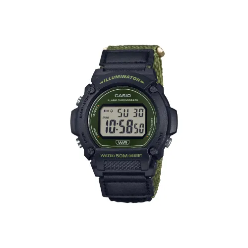 CASIO Кварцевый механизм натуральная кожа ткань ремешок мужские часы серый циферблат