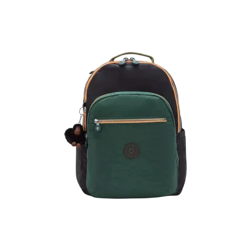 Kipling Нейлон Рюкзак Большой Унисекс Зеленый Черный