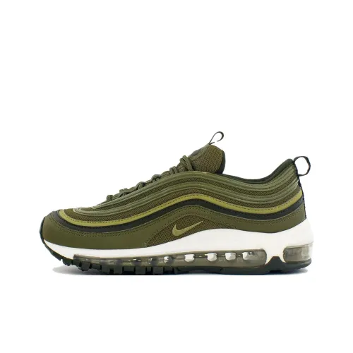 Nike Air Max 97 Low Топ Повседневные Беговые Кроссовки Женские Оливково-Зеленые