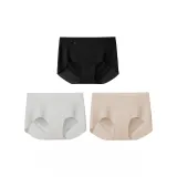 [100% cotton Gusset] Черный Кожа Серый