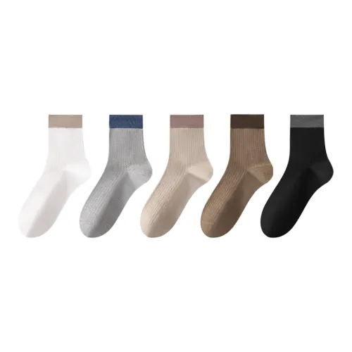 THREEGUN Носки Crew Мужские 5 пар смешанные цвета