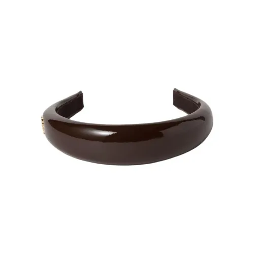 MIU MIU Металл Кожа Ободки для волос Женские Цвет бриарвуда