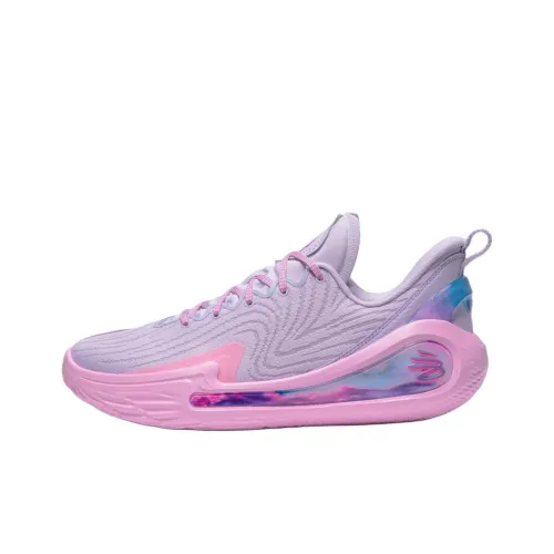 Under Armour Curry 12 Баскетбольные кроссовки Низкий Топ Розовый Фиолетовый Унисекс