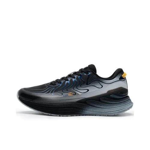 XTEP Slip-resistant Abrasion-resistant Low Top Casual Running Shoes Men's Black Gray XTEP Противоскользящие Износостойкие Низкие Топ Повседневные Беговые Кроссовки Мужские Черный Серый