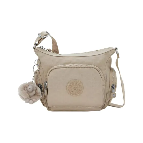 Kipling Переработанный полиэстер Сумка через плечо Мини Унисекс Бежевый